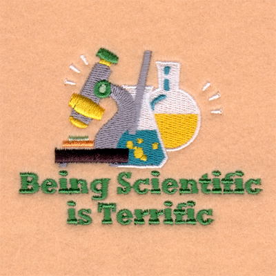 Scientific is Terrific Machine Embroidery Design