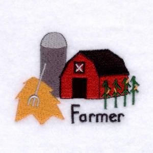 Picture of Farmer Machine Embroidery Design