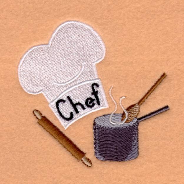 Picture of Chef Machine Embroidery Design