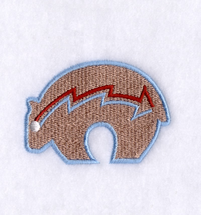 Pueblo Bear Machine Embroidery Design