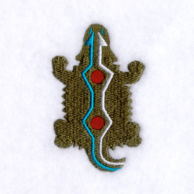 Horned Lizard Machine Embroidery Design
