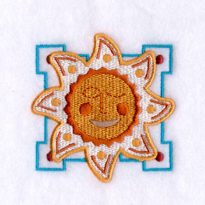 Southern Sunrise Square Machine Embroidery Design