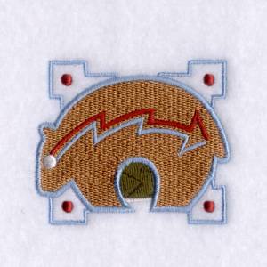 Picture of Pueblo Bear Square Machine Embroidery Design
