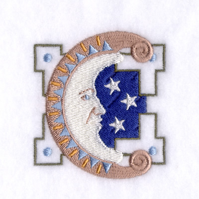 Southern Moon Square Machine Embroidery Design