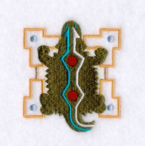 Picture of Horned Toad Square Machine Embroidery Design