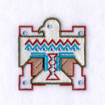 T-Bird Square Machine Embroidery Design