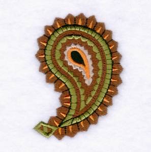 Picture of Paisley #4 - Small Machine Embroidery Design