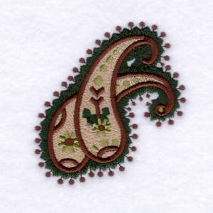 Picture of Paisley #3 - Small Machine Embroidery Design