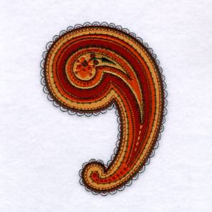 Picture of Paisley #1 - Large Machine Embroidery Design