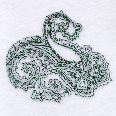 Paisley Outline #2 - Large Machine Embroidery Design