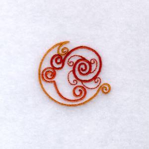 Picture of Swirly Harvest Moon Machine Embroidery Design
