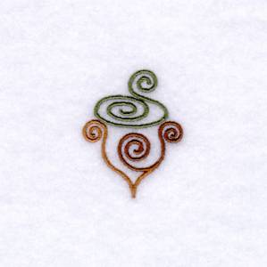 Picture of Swirly Acorn Machine Embroidery Design
