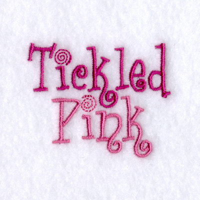 Tickled Pink Machine Embroidery Design