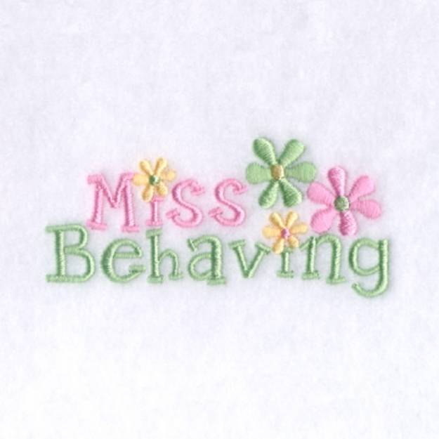 Picture of Miss Behaving Machine Embroidery Design