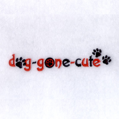 Dog-gone-cute Machine Embroidery Design