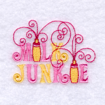 Milk Junkie Machine Embroidery Design
