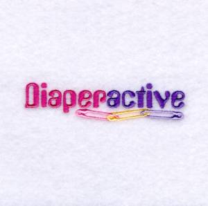 Picture of Diaperactive Machine Embroidery Design