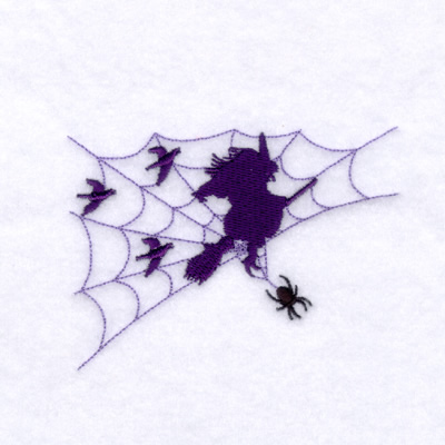Witches Spider Web Machine Embroidery Design