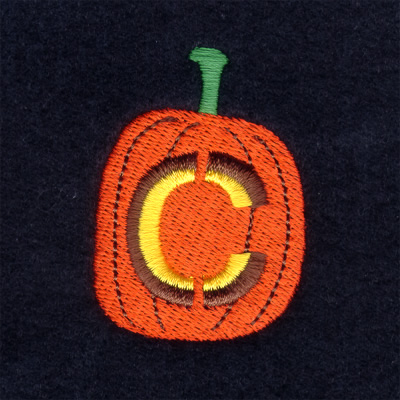 Jack-O-Lantern C Machine Embroidery Design