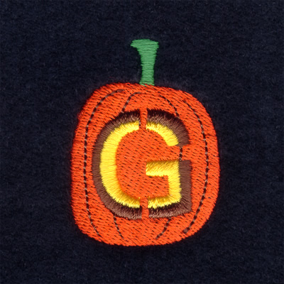 Jack-O-Lantern G Machine Embroidery Design