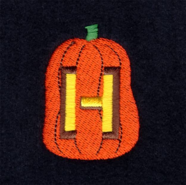 Picture of Jack-O-Lantern H Machine Embroidery Design