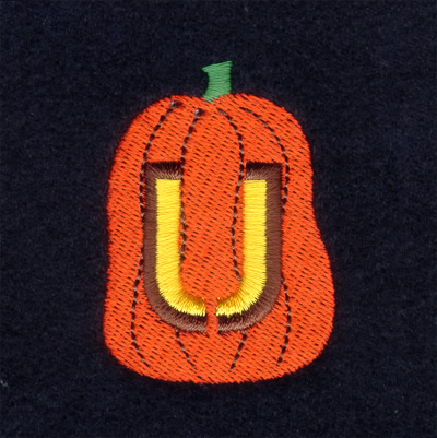 Jack-O-Lantern U Machine Embroidery Design