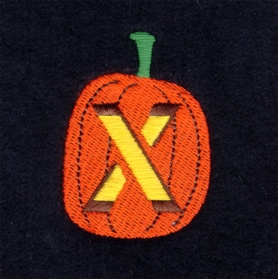 Jack-O-Lantern X Machine Embroidery Design