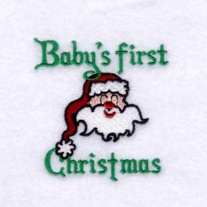Picture of Babys 1st Christmas Machine Embroidery Design