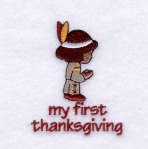 Picture of My First Thanksgiving Machine Embroidery Design