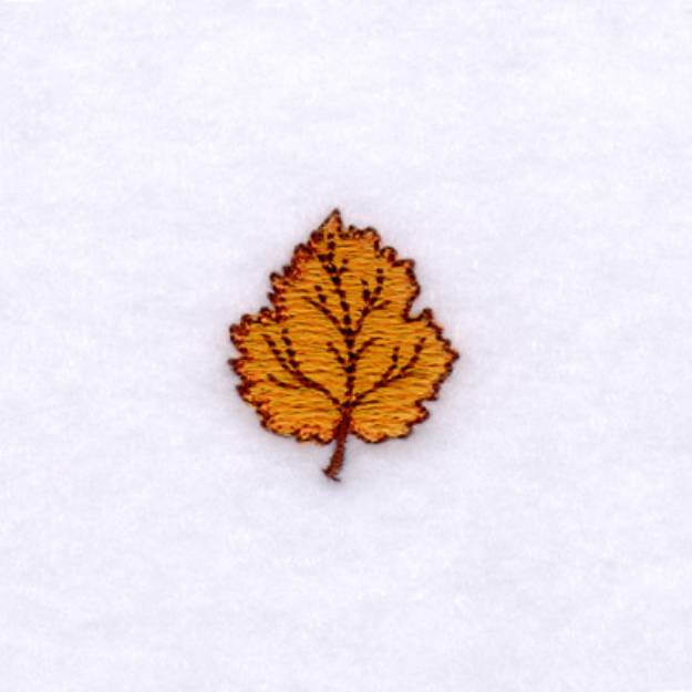 Picture of Small Fall Leaf Machine Embroidery Design
