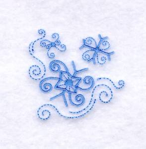 Picture of Snowflake Swirls Machine Embroidery Design