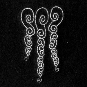 Picture of Icicle Swirls Machine Embroidery Design