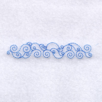 Snow Swirls Machine Embroidery Design