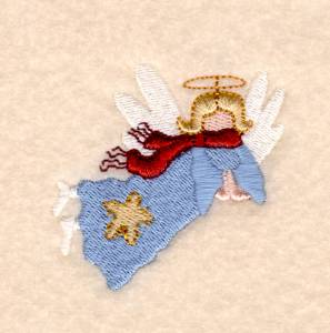 Picture of Flying Angel Machine Embroidery Design