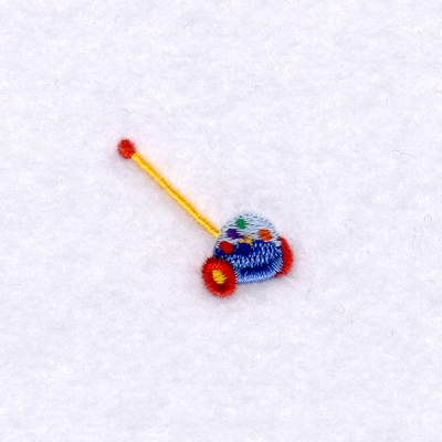Mini Popper Toy Machine Embroidery Design