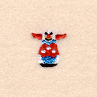 Mini Punching Clown Machine Embroidery Design