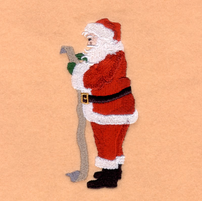 Santas List Machine Embroidery Design