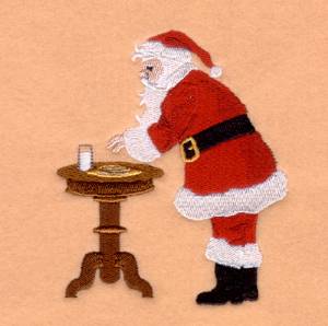 Picture of Santas Food Machine Embroidery Design
