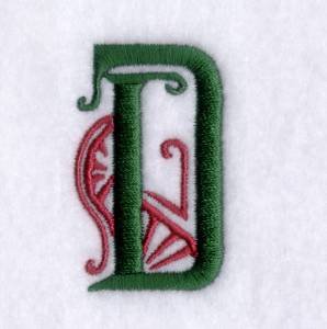 Picture of Art Deco "D" Machine Embroidery Design