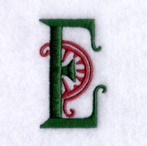 Picture of Art Deco "E" Machine Embroidery Design