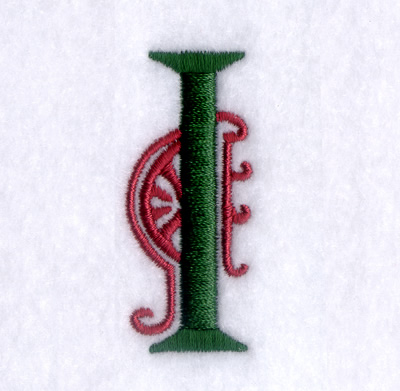 Art Deco "I" Machine Embroidery Design