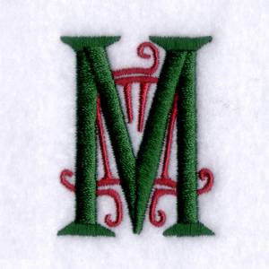 Picture of Art Deco "M" Machine Embroidery Design