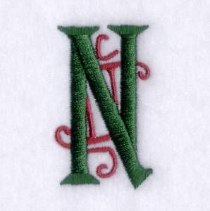 Picture of Art Deco "N" Machine Embroidery Design