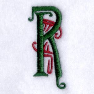 Picture of Art Deco "R" Machine Embroidery Design