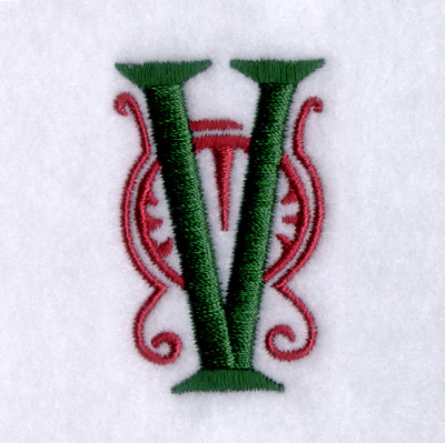 Art Deco "V" Machine Embroidery Design