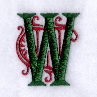 Art Deco "W" Machine Embroidery Design