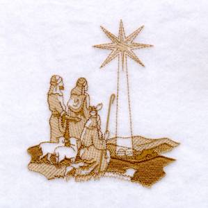 Picture of Shepherds Near Bethlehem Machine Embroidery Design