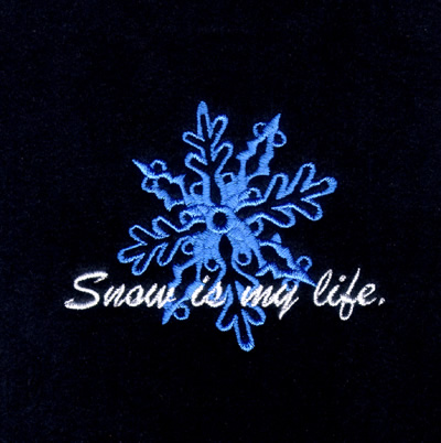 Snow is my Life Machine Embroidery Design