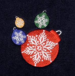 Picture of Snowflake Ornaments Machine Embroidery Design