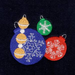 Picture of Snowflake Ornaments 2 Machine Embroidery Design